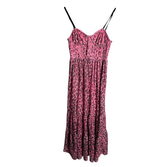 Betsey Johnson Wild N Out Lace Bustier Midi Dress Size 4 - Picture 5 of 7
